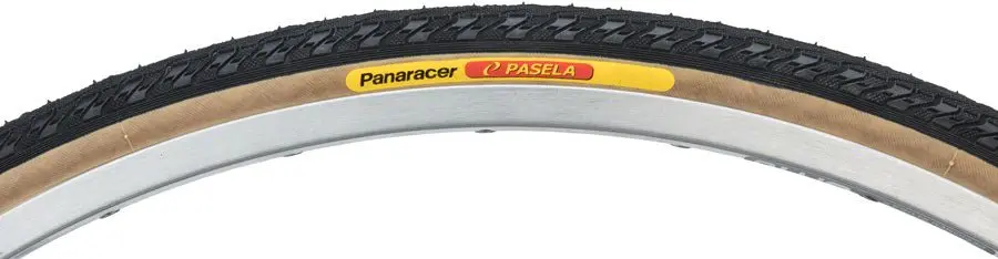 Panaracer Pasela Tire - 27 X 1-1/4, Clincher, Wire, Black/Tan, 60Tpi 1