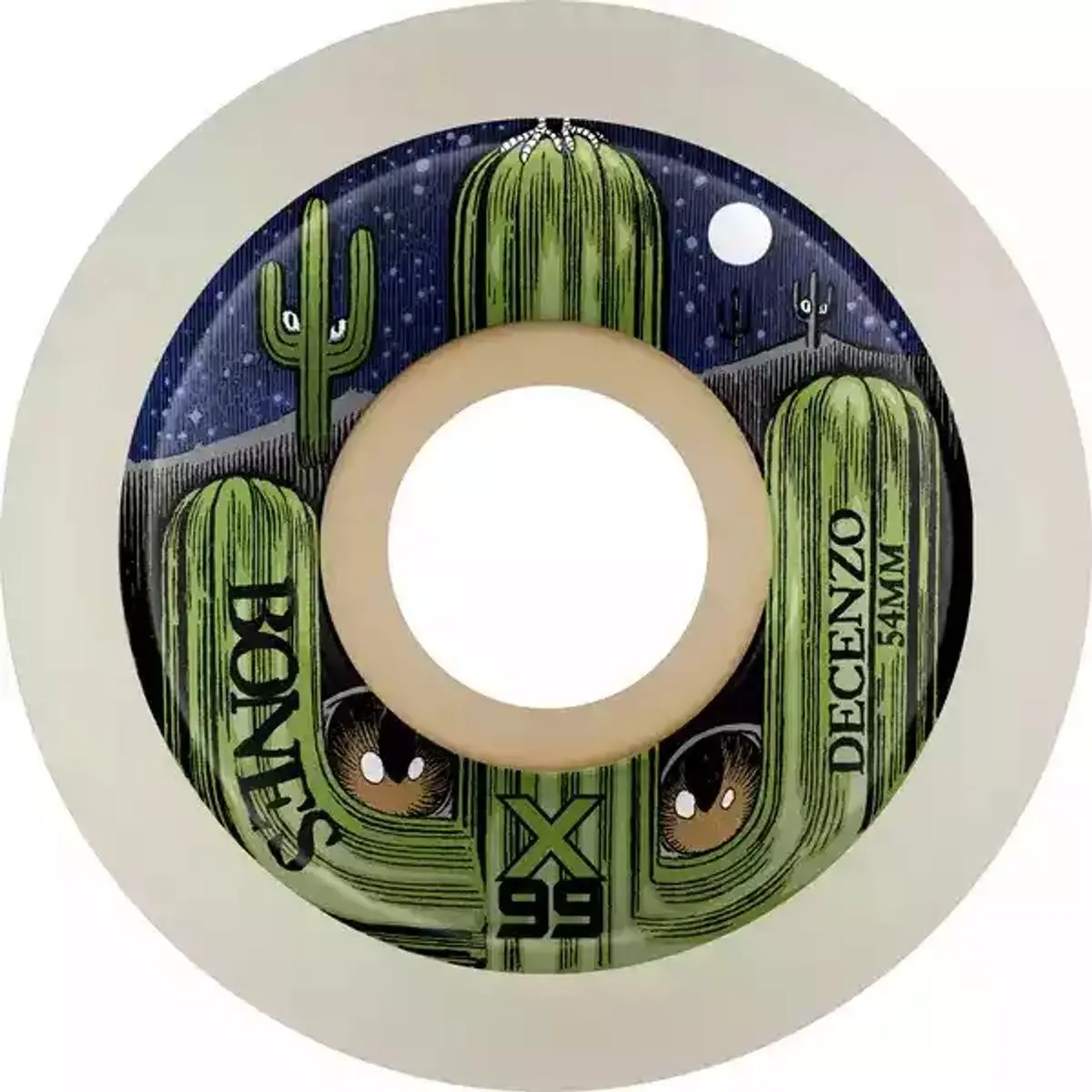 Bones Decenzo Cat Eye X-Formula 99A V5 Sidecut Wheels 1