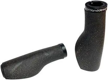 Portland Design Works Cork Chop Grips - Black, Lock-On 1