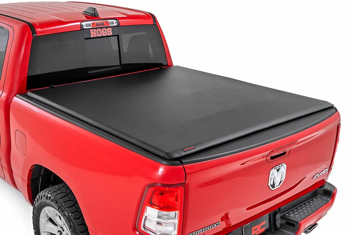 Rough Country Soft Roll Up Tonneau Cover For 2009-2026 Ram 1500 & 2500 1