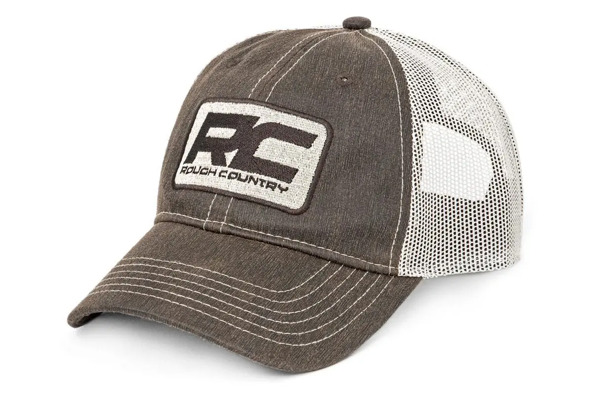 Rough Country 84122 Mesh Cap - One-Size-Fits-All, Brown 1