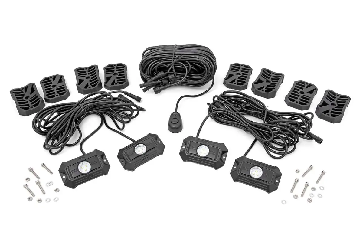 Rough Country 4-Pod Rock Light Kit – Bright, Durable, And Easy To Install 1