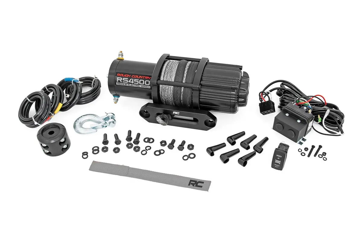 Rough Country Rs4500s Atv-Utv Winch - 4,500 Lbs. Pull Rating, 50 Ft. Line Length 1