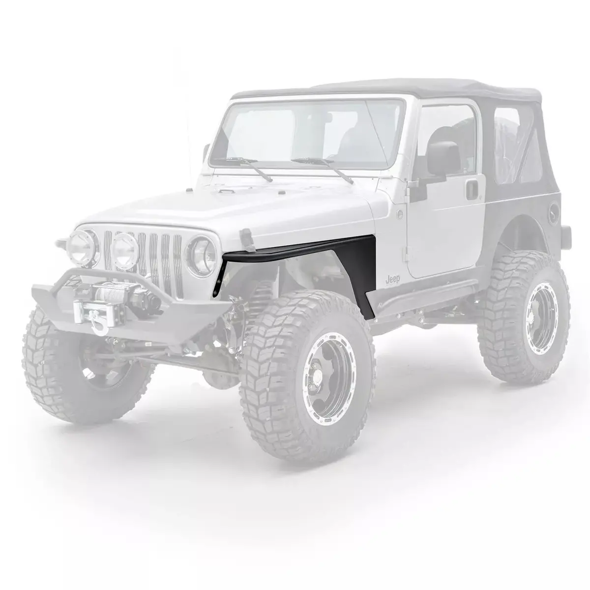 Smittybilt Xrc Front Tube Fenders (Pair) For 1997-2004 Jeep Wrangler Tj / Lj - Recon Recovery 1