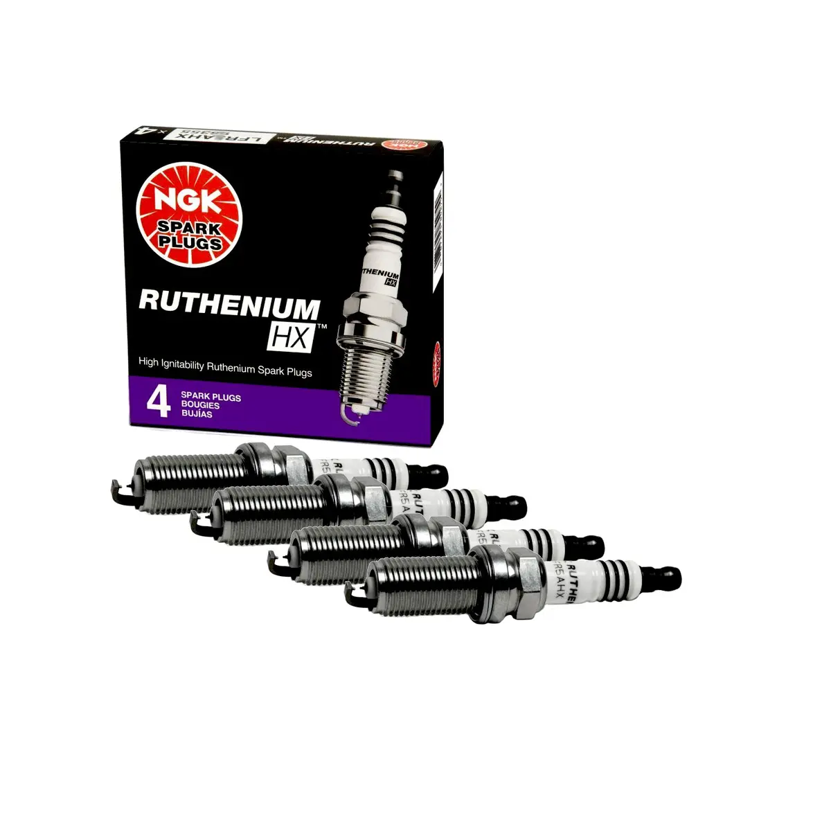 Ngk Ltr7bhx Ruthenium Spark Plug Set (+1 Step Colder) 1