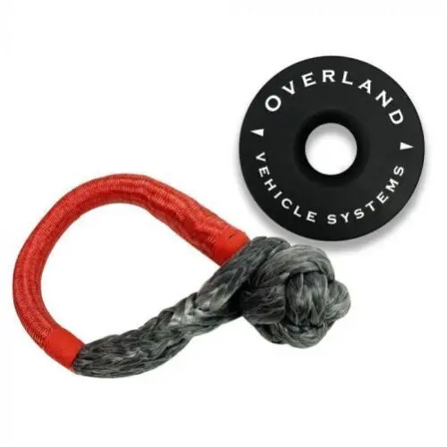 Overland Vehicle Systems Soft Shackle & Recovery Ring Combo Pack | 44,500 Lb Shackle + 45,000 Lb Ring 1
