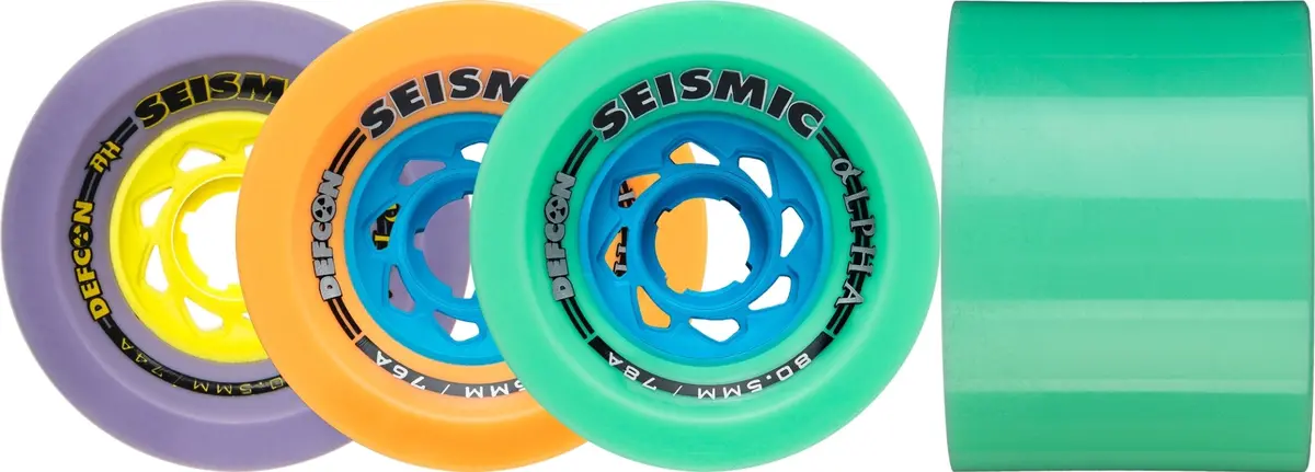 Seismic Alpha 80.5Mm Longboard Wheels 1