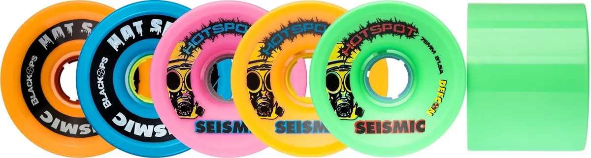 Seismic Hot Spot 76Mm Longboard Wheels 1