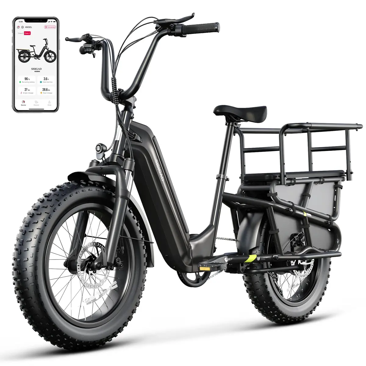 20'' Courier Fat Tire Cargo E-Bike 1