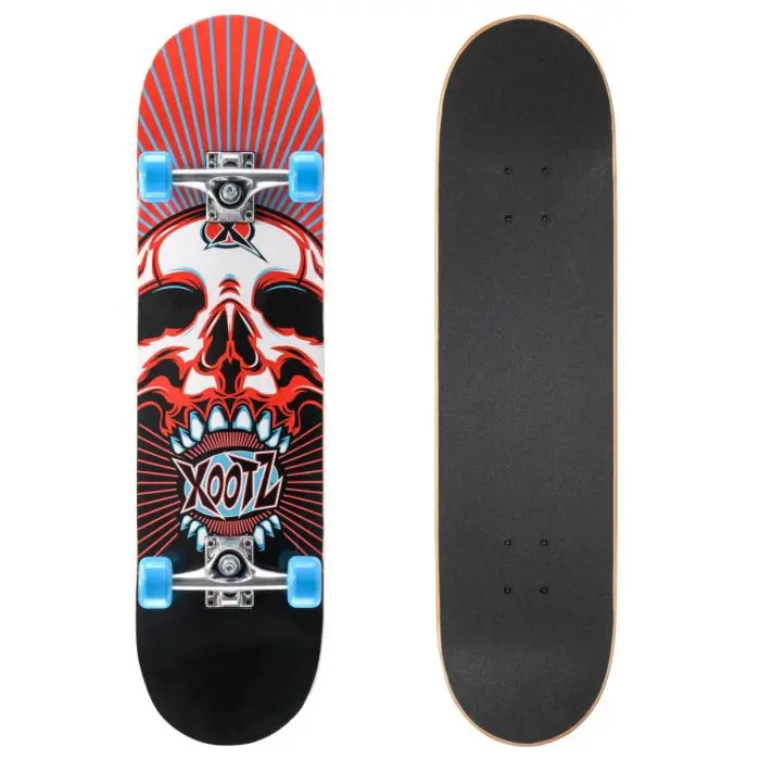 Skull - 31'' Complete Double Kick Skateboard 1