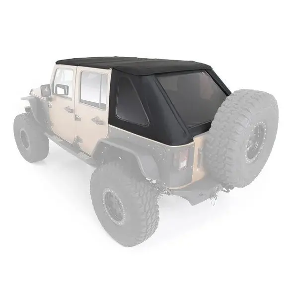 Smittybilt Bowless Combo Soft Top Kit For 2007-2018 Jeep Wrangler Jku - Recon Recovery 1