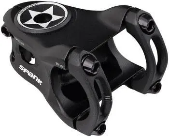 Spank Split Stem - 43Mm, 31.8 Clamp, +/-0, 1 1/8", Aluminum, Black 1