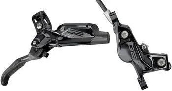 Sram G2 Ultimate Disc Brake And Lever - Rear, Hydraulic, Post Mount, Carbon Lever, Titanium Hardware, Gloss Black, A2 1
