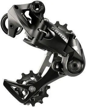 Sram X01 Dh Rear Derailleur - 7-Speed, Medium Cage, Black, With Clutch, A3 1