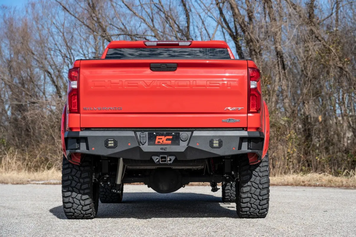 Rough Country Led Rear Bumper For 2019-2022 Chevy Silverado 1500 - Recon Recovery 1