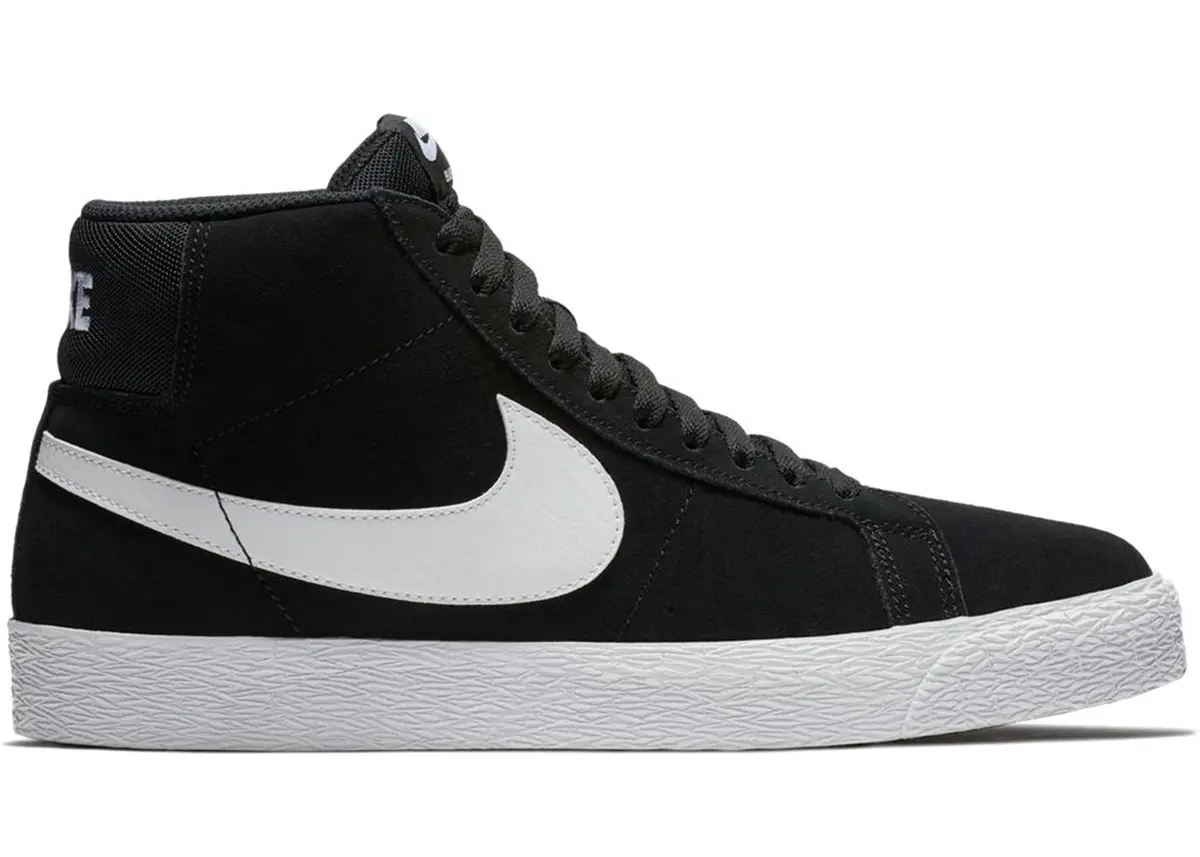 Nike Sb Zoom Blazer Mid Shoe - Black/White 1