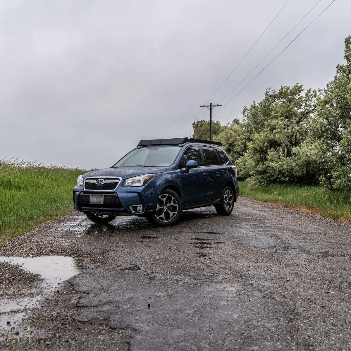 Prinsu Roof Rack For 2014-2018 Subaru Forester- Black Powder Coat 1