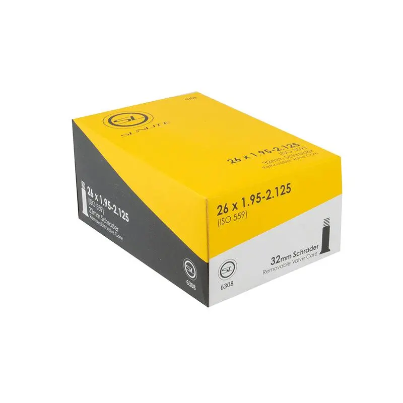 Sunlite Standard Schrader Valve 26X1.95-2.125 Tube 1