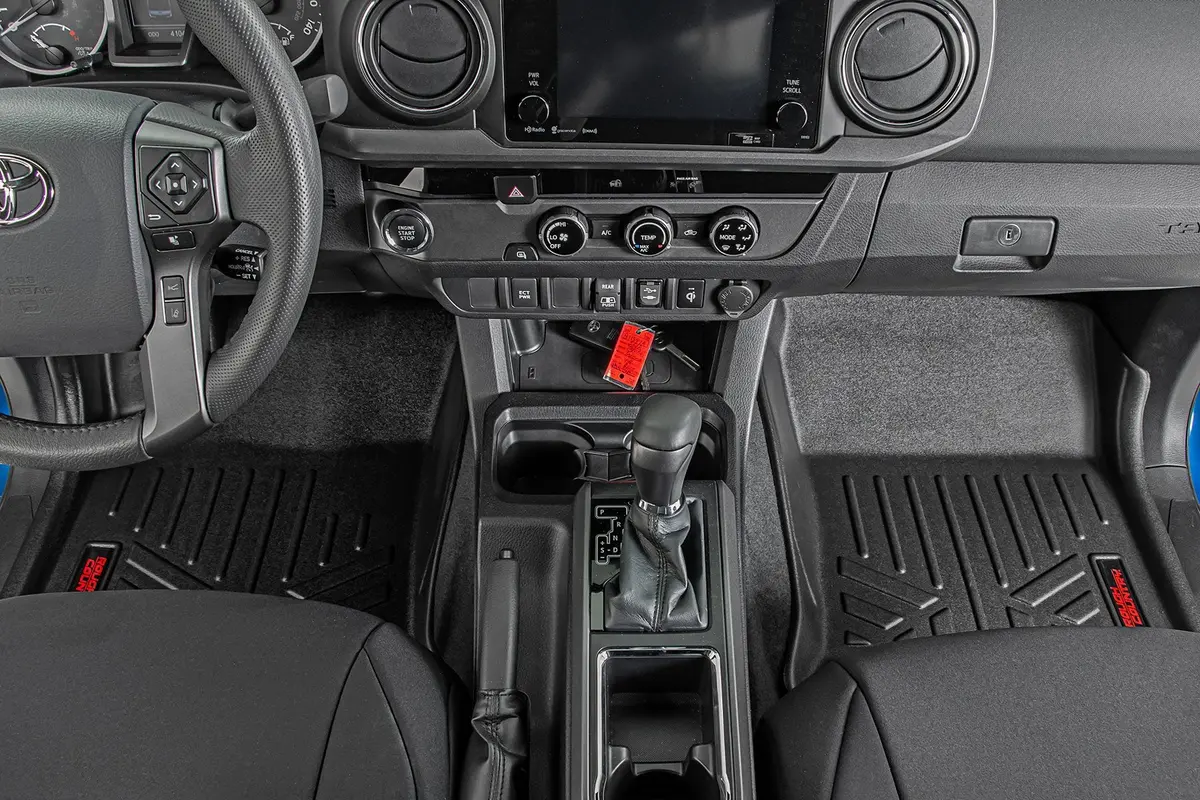 Rough Country Floor Mats | Front And Rear | Toyota Tacoma 2Wd/4Wd (2016-2023) 1