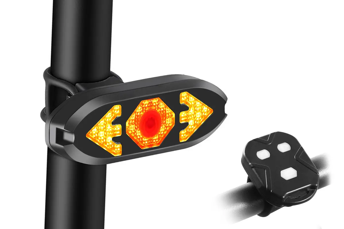 Ebike Tail Light With Turn Signals Wireless Remote Control Waterproof 1
