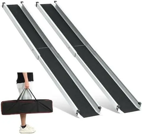 Telescopic Channel Ramps For Wheelchairs Pair - 6Ft/1.8M 1