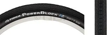 Tioga Powerblock Tire - 24 X 2.1, Clincher, Wire, Black, 60Tpi 1