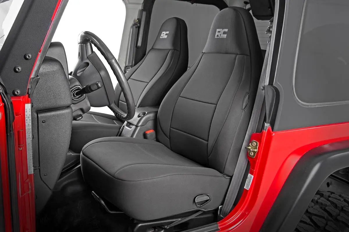 Rough Country Seat Covers | Front And Rear | Jeep Wrangler Tj 4Wd (1997-2002) 1