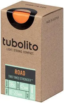Tubolito Tubo Road Tube - 700 X 18-28Mm, 42Mm Presta Valve 1