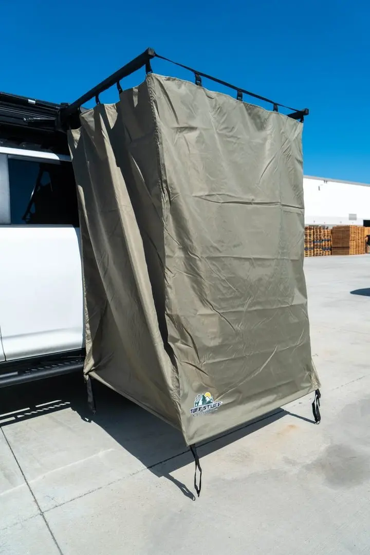 Tuff Stuff Overland Mounted Shower Or Changing Room Tent 42X42 - Recon Recovery 1