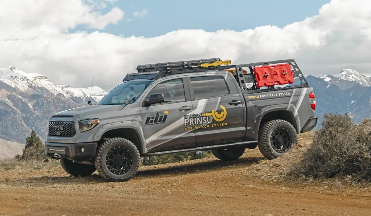 Cbi Prinsu Offroad Roof Rack Height Overland Bed Rack For 2007-2023 Toyota Tundra-Short Bed (5.5 Ft.) 1