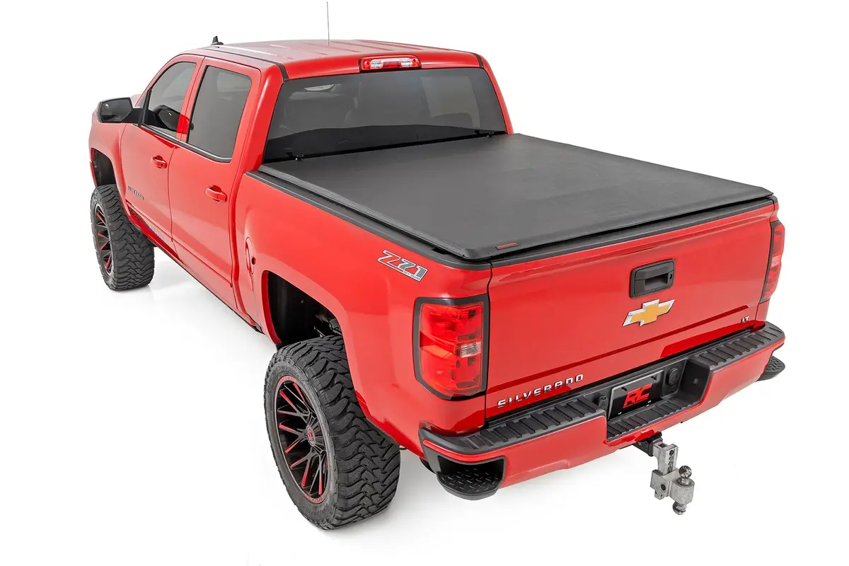 Rough Country 42119551 Soft Roll Up Tonneau Cover For 2014-2018 Silverado 1500 Sierra 1500 (5' 9" Bed) 2