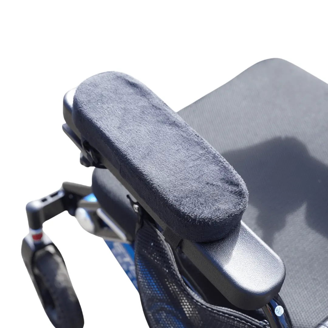 Universal Wheelchair Armrest Cushions Pair With Adjustable Velcro Strap 1