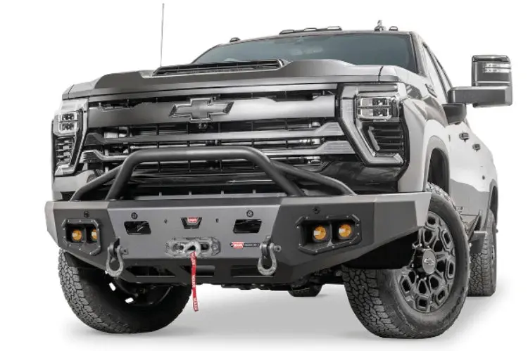 Warn Ascent Front Bumper | 2024-2026 Silverado 2500Hd & 3500Hd | Winch Ready 1