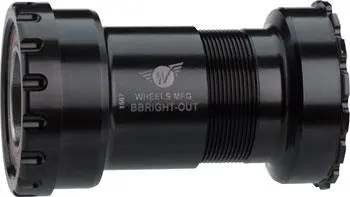 Wheels Manufacturing Bbright To Shimano Bottom Bracket With Angular Contact Bearings Black Cups 1