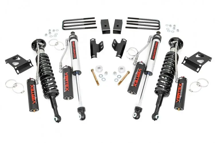 Rough Country Bolt On 3" Suspension Lift Kit For 2005-2023 Toyota Tacoma + Vertex Coilovers 1