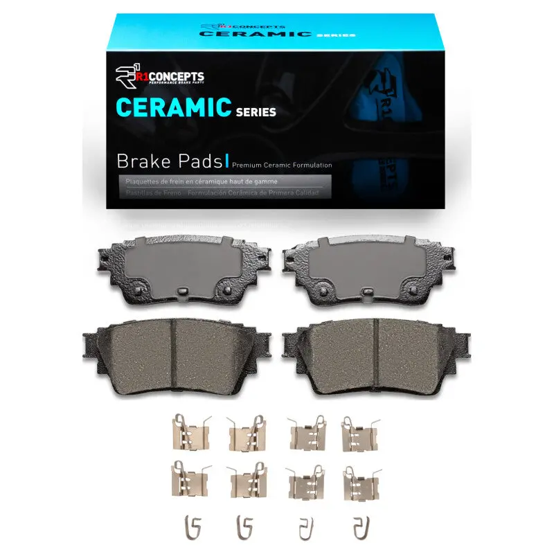 R1 Ceramic Brake Pad & Hardware Kit – Rear Axle For 2021–2025 Infiniti Qx60 1