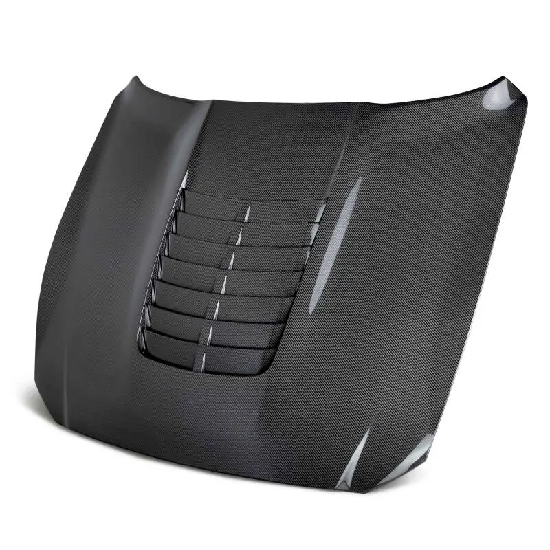 Anderson Composites Double-Sided Carbon Fiber Hood For 2015–2020 Ford Mustang Gt350 & Gt350R 1