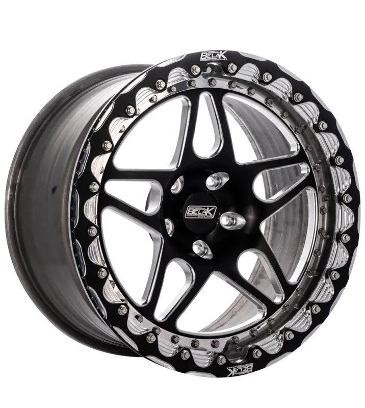 Belak Series 3 Single Beadlock Wheel – 18X9", 5.75" Backspace, 5X120 Bolt Pattern, High Pad Design 1