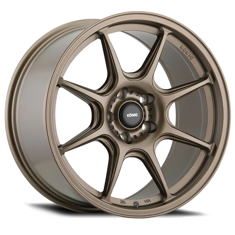 Konig Lockout Matte Bronze Alloy Wheel – 17X8, 5X114.3 Bolt Pattern, 43Mm Offset 1