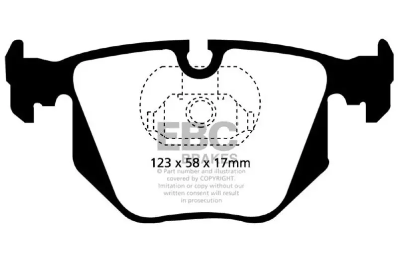Ebc Greenstuff Rear Brake Pads For 2000–2006 Bmw X5 3.0L 1