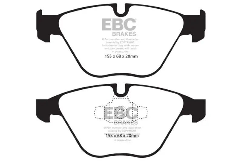 Ebc Bluestuff Front Brake Pads – Compatible With 2010–2012 Bmw 335I Xdrive (E90/E92) 1