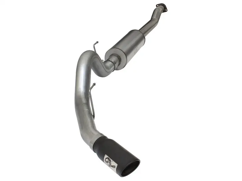 Afe Machforce Xp Stainless Steel Cat-Back Exhaust System With Black Tip – 4" Diameter, Fits 2015 Ford F-150 Ecoboost 2.7L & 3.5L V6 1