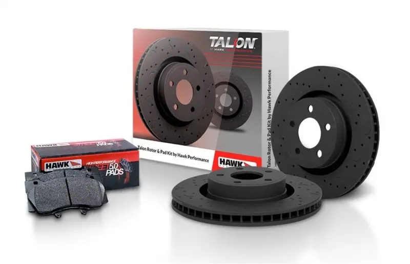 Hawk Talon High-Performance Brake Rotors – Drilled & Slotted Design 2