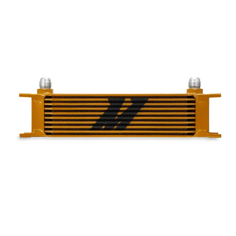 Mishimoto Universal 10-Row Gold-Anodized Oil Cooler Kit For Performance Engines 1