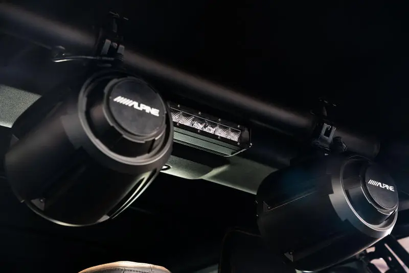 Dv8 Offroad Rear Speaker And Light Mount Bar For 2021–2022 Ford Bronco 4-Door 1