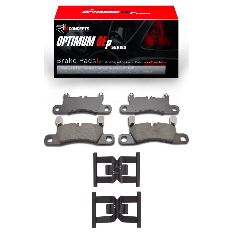 R1 Optimum Oe-Style Rear Brake Pad & Hardware Kit For 2011–2018 Porsche Cayenne 1
