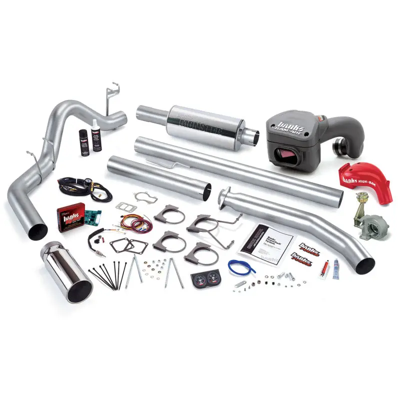 Banks Powerpack System For 2002 Dodge 5.9L Diesel – Includes Intake, Intercooler, And Ss Single Exhaust With Chrome Tip 1