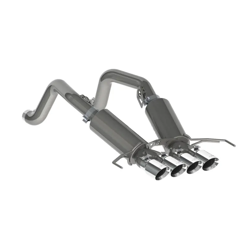 Mbrp T304 Stainless Steel Dual Exhaust System With Quad Tips For 2014–2019 Chevrolet Corvette V8 (6.2L) 1