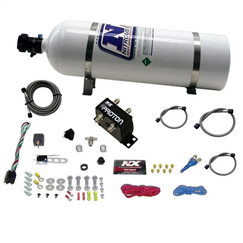 Nitrous Express Proton Plus Wet Nitrous System – Includes 15-Lb Bottle 1
