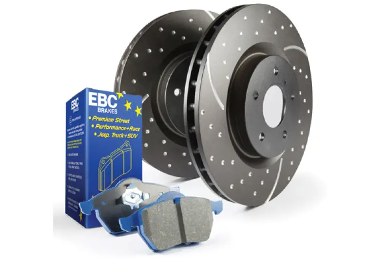 Ebc Sportline S6 Brake Kit – Bluestuff Pads + Gd Drilled & Slotted Rotors 1